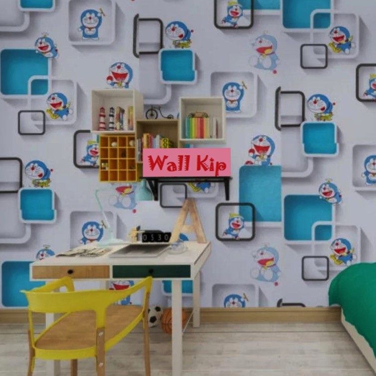 (ส่งด่วน มีโค้ดลด) Wall Kip วอลเปเปอร์ การ์ตูน ติดผนัง สติ๊กเกอร์ มีกาวในตัว ติดเองได้