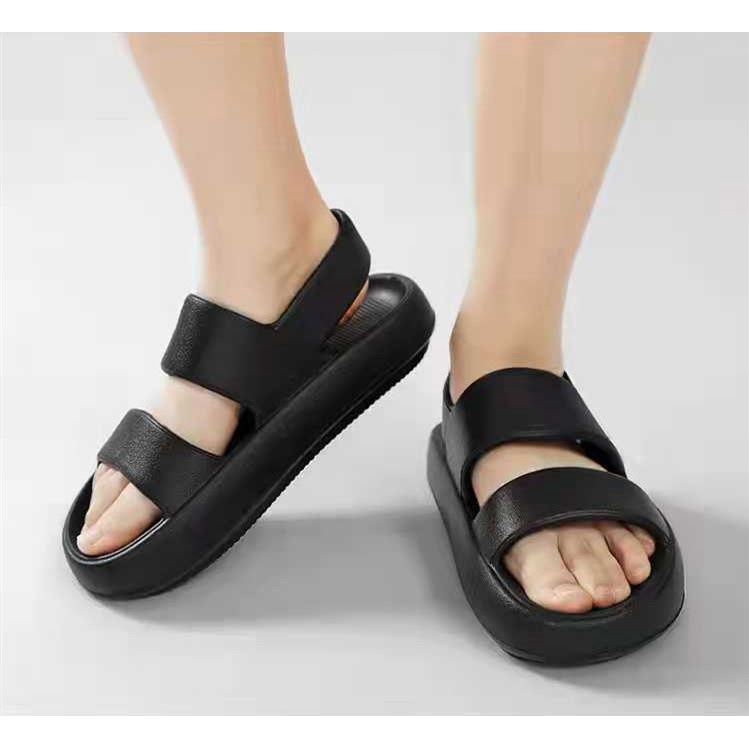 รองเท้าแตะรัดส้น ยางนิ่มใส่สบาย เบอร์36-40 NO.9888 ( มี 4สี )