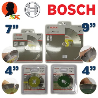 ใบตัดเพชร ตัดปูน ตัดกระเบื้อง มีขนาดให้เลือก 4นิ้ว,7นิ้ว,9นิ้ว BOSCH รุ่น STANDARD FOR UNIVERSAL/CERAMIC (ของแท้)