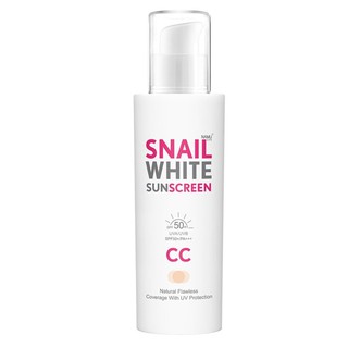 Snail White SUNSCREEN CC UVA/UVB SPF 50/PA+++ สเนลไวท์ ครีมกันแดด ซีซีครีม 50ml.