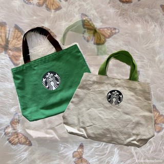 [พร้อมส่ง] กระเป๋าผ้าสตาร์บัคส์ Starbucks Bags 💚🤍