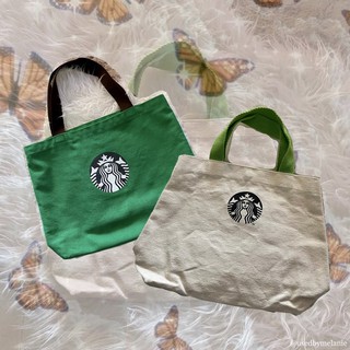 [พร้อมส่ง] กระเป๋าผ้าสตาร์บัคส์ Starbucks Bags 💚🤍