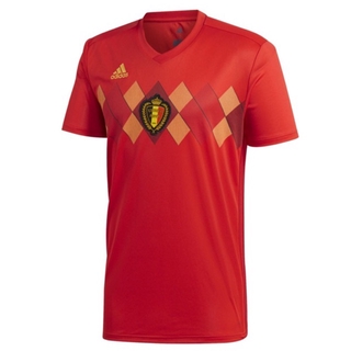 เสื้อกีฬาแขนสั้น ลายทีมเหย้า Belgium 2018