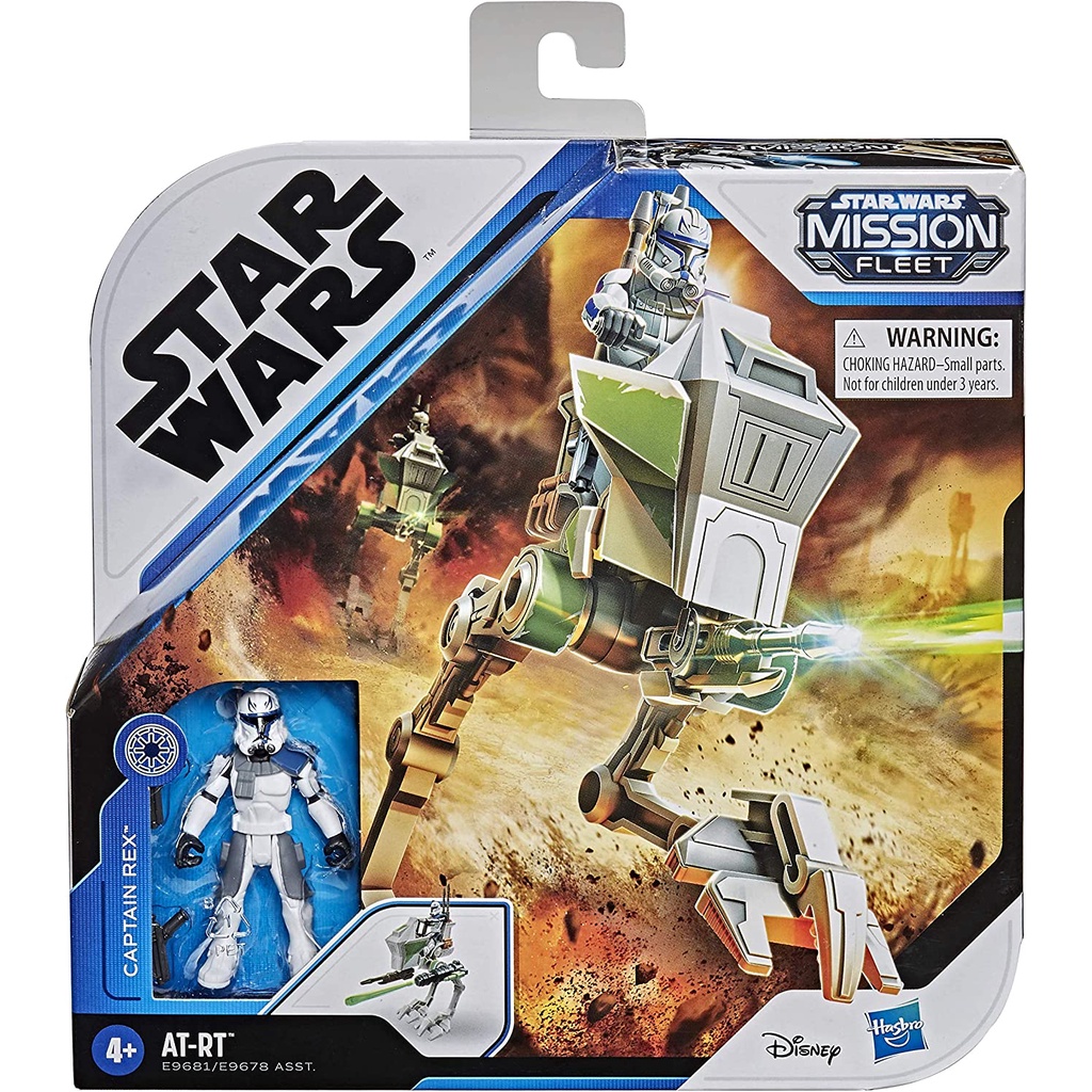 Star Wars Mission Fleet AT-RT & Captain Rex Figure สตาร์วอร์ส มิชชั่น ฟลีท เอที-อาร์ที & กัปตัน เรกซ