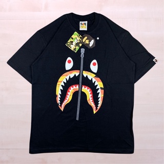 เสื้อยืดผู้ A BATHING APE เสื้อยืด ลายพราง APE Shak สีเหลือง สีดํา S-5XL