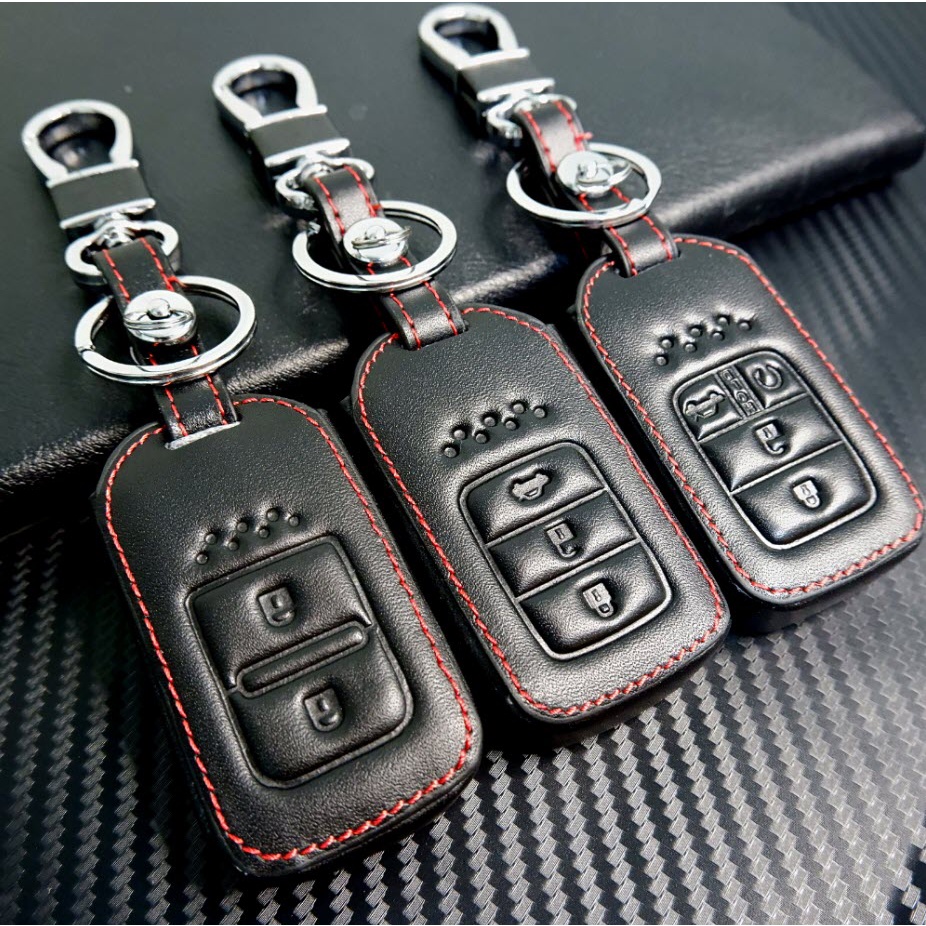 ซองหนังกุญแจรีโมท Honda City,  Accord, Civic 2016-2020, HR-V, CR-V, BR-V, JAZZ  เคสรีโมท เคสกุญแจ