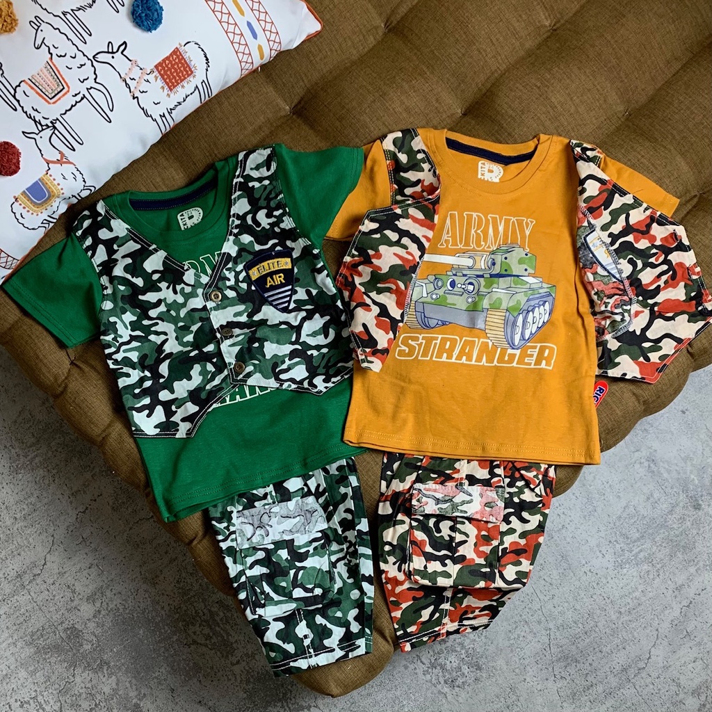 Bajuanak.idn - เสื้อกั๊ก สไตล์ทหาร สําหรับเด็กผู้ชาย อายุ 1 ปี 2 ปี