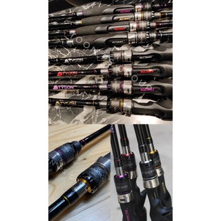 คันตีเหยื่อปลอม KOMI Tyson super sticky rod กราไฟท์ 2 ท่อน เวท 10-20 ยาว 6.6 ฟุต