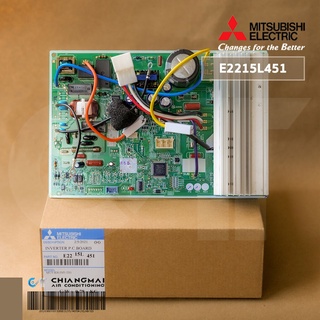 E2215L451 แผงวงจรแอร์ Mitsubishi Electric แผงบอร์ดแอร์ มิตซูบิชิ แผงบอร์ดคอยล์ร้อน รุ่น MUY-KS13VF-TH1