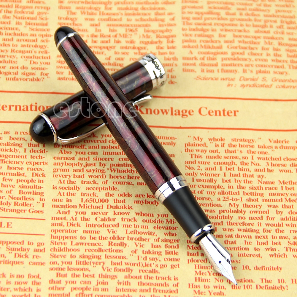 JINHAO x750 Lava Red Medium Nib Fountain Pen Nice