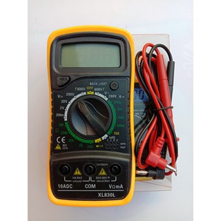 🛍️SUN RKT🛒ดิจิตอลมัลติมิเตอร์ เครื่องวัดทางไฟฟ้าช่างอุตสาหกรรม XL-830L Multimeter Portable Digital LCD