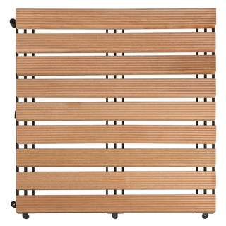 ✨ขายดี✨ ทางเท้าไม้เต็ง  50X50 ซม. TENG WOODEN FLOOR DECKING SPRING 50X50CM สินค้าคุณภาพสูง