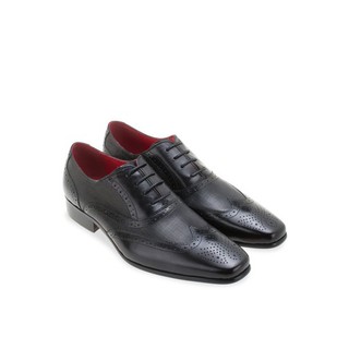 Mac&Gill รองเท้าผู้ชาย oxford หนังแท้แบบทำงานและออกงาน Leather Perforated Laceup leather Oxford Shoes for men
