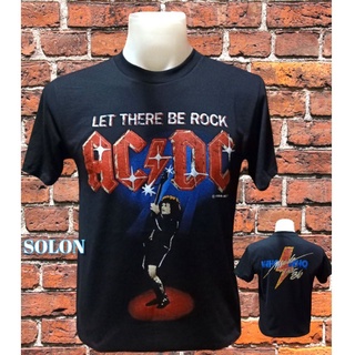 เสื้อวง AC DC วงร็อค ไม่มีตะเข็บข้าง คอฟิต ป้ายUS เสื้อวินเทจ เสื้อทัวร์ วงร็อคต่างประเทศ