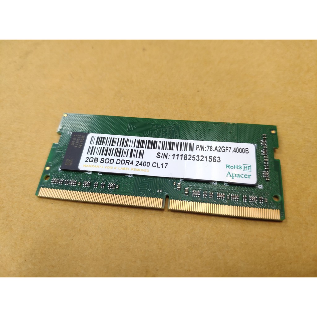 RAM NOTEBOOK (แรมโน้ตบุ๊ค) DDR4(2400) 2GB Apacer