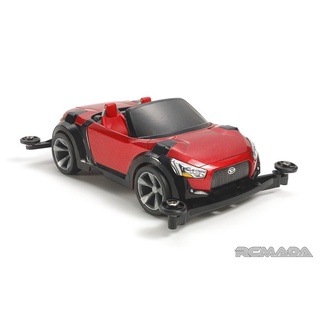 Mini 4 WD รถรางมอเตอร์ Tamiya 18082 DASH X1 PROTO EMPEROR SUPER II 1/32