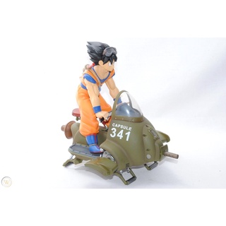 1/8 Dragon Ball Dragonball Z Ichiban Kuji Mecha Capsule 341 &amp; GOKU Air Bike Banpresto NEW B40 Action Figure Limited