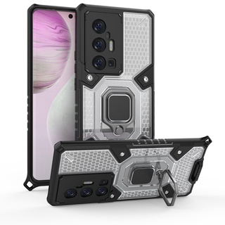 Finge Ring Holder Shockproof Casing Vivo X70 Pro Plus Heat Dissipation Armor Case Vivo X70 Hybrid  Hard PC Soft TPU Back Cover