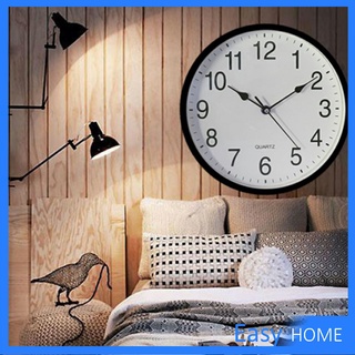 นาฬิกาแขวนทรงกลม เรียบง่ายและมีสไตล์  นาฬิกาเดินเงียบ  wall clock