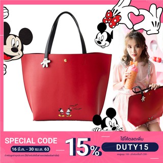 กระเป๋ามิกกี้เมาส์ Mickey Mouse สีแดง หนัง PU สวย หรู ดูดี