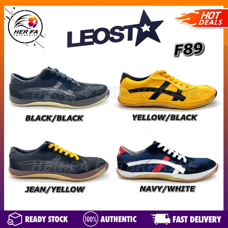 รองเท้าฟุตซอล LEO F89 100 Made In Kasut Futsal Leost Star ใส่ในบ้าน
