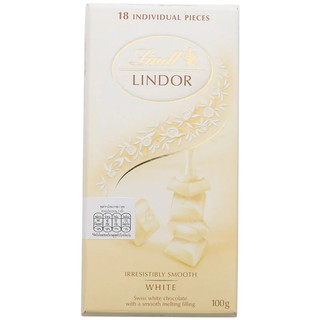 ลินด์เดอร์ไวท์ช็อกโกแลต 100กรัม Lindander White Chocolate 100g.