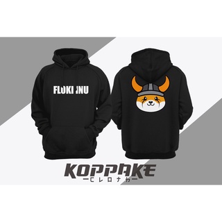 เสื้อกันหนาว มีฮู้ด ลาย Floki Inu Crypto Distro