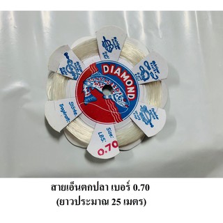 สายเอ็นตกปลา แบบแผง เบอร์ 0.70 (ยาวประมาณ 25 เมตร) สายเอ็น สำหรับตกปลา