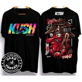 เสื้อยืดสําหรับผู้ชาย❦I.KUSH สีด้านหน้าออกแบบที/อินเทรนด์เสื้อยืดสําหรับผู้ชายและผู้หญิง/เสื้อผ H]/