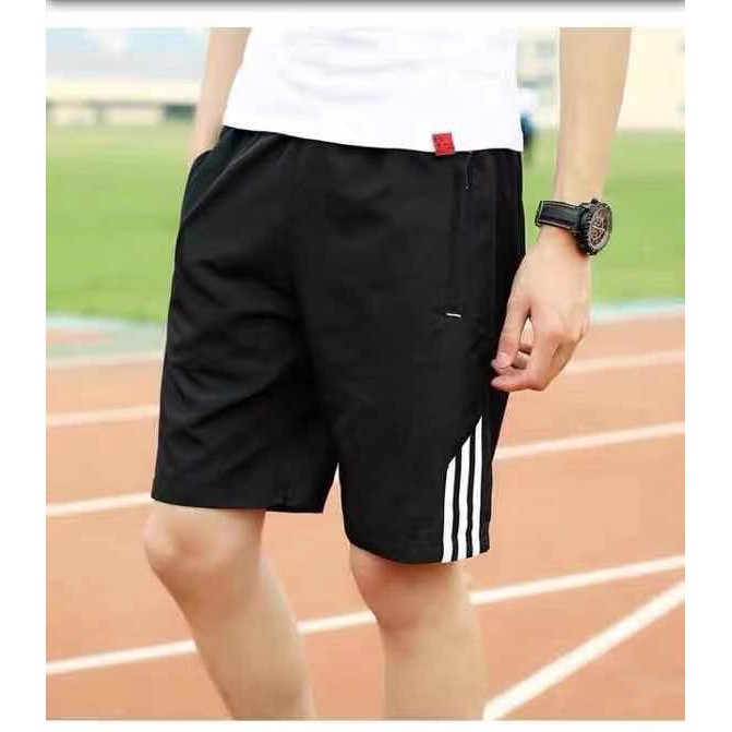 1502-กางเกงขาสั้นของผู้ชาย เอวยางยืด ผ้าเย็น ใส่สบาย ใส่เล่นออกกำลังกายได้