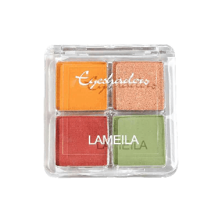 C.53 Lameila อายแชโดว์พาเลททาตา 4 สี เนื้อใยไหม เนื้อแมท กลิตเตอร์ Soft Eye shadow C.53