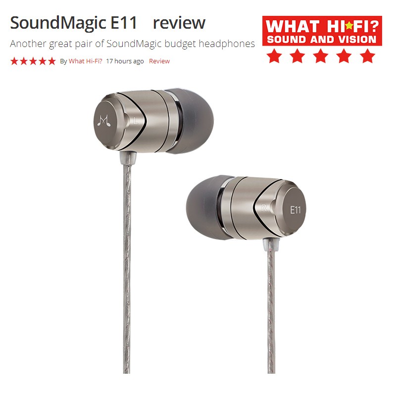 OriginalSoundMAGIC E11 SoundMAGIC E11 Stereo Music headset In Ear