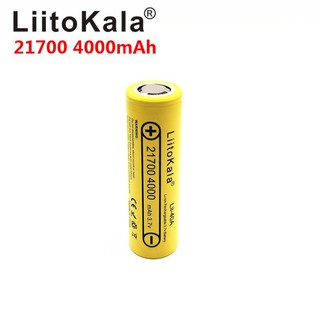 LiitoKala Lii-40A 21700 4000mAh 3.7 V แบตเตอรี่ Li - ion