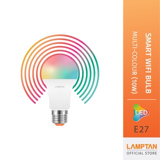 [ของแท้] LAMPTAN หลอดไฟหลายเฉดสี LED Smart Wifi Bulb RGB 10วัตต์ ควบคุมด้วยSmartphone ขั้วE27