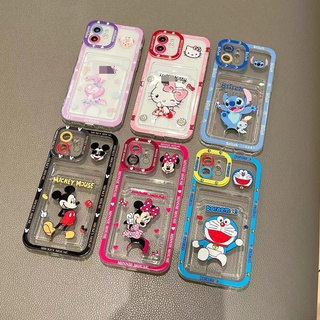 เคส TPUใส ใส่การ์ดลายกา์ตูน A3S A5S A12 F9 A12 A5 A7 A15(5G) A5(2020) A9(2020)