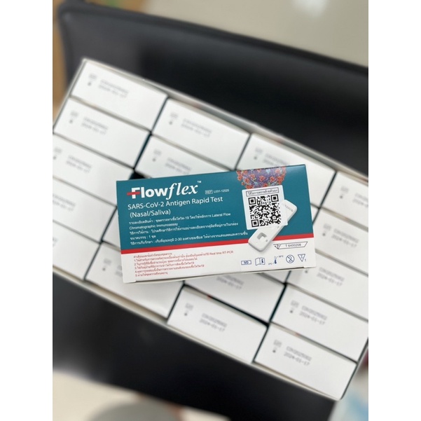ของแท้จากร้านขายยา Flowflex 2in1 เขียว จมูก & น้ำลาย / น้ำเงิน จมูก 1 ...