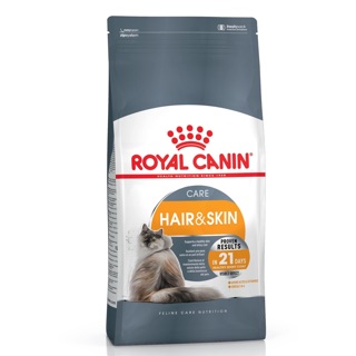 Royal Canin Hair&amp;Skin อาหารแมวโตสำหรับช่วยบำรุงผิวหนังและเส้นขน 400g.