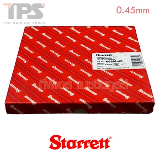 ฟิลเลอร์เกจแบบมิลลิเมตร ยาว 20 ฟุต หนา 0.45 มม. รุ่น 666M-45 STARRETT