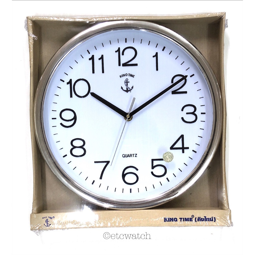 พร้อมส่ง> นาฬิกาแขวน ตราสมอ ขนาด 12 นิ้ว เดินเรียบ ไม่มีเสียง