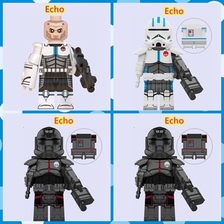 บล็อกตัวต่อเลโก้ 99th Clone Troopers Echo ขนาดเล็ก ของเล่นสําหรับเด็ก