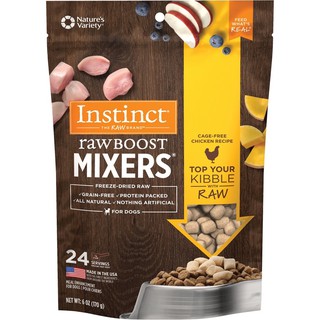 อาหารสุนัข Instinct อินสติงต์ Raw Boost Mixers สูตรไก่ ขนาด 170 กรัม (24 servings)