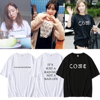 คอลูกเรือเสื้อยืดแบบแทยอนใส่ เสื้อคอน TaeyeonS-5XL