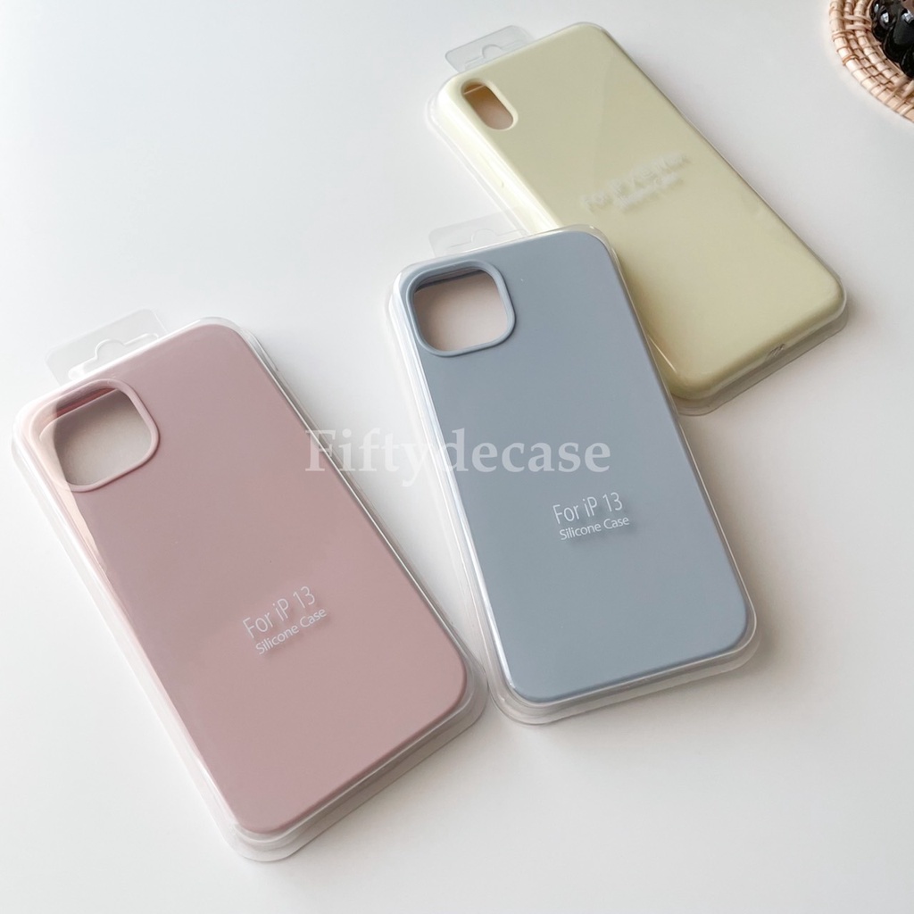 เคสซิลิโคนสีพื้น เคสกำมะหยี่ เคสสีพาสเทล ไม่มีโลโก้ รุ่น 7-14promax (แบบปิดท้าย) พร้อมส่ง !!!