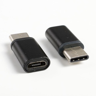 พร้อมส่ง* อะแดปเตอร์แปลง USB 3.1 Type C ตัวผู้ เป็น Micro USB ตัวเมีย สีดํา