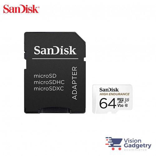 ぬ High Endurance Micro SD Memory Card 64GB 100MB/s V30 U3 with Adapter