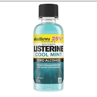 Listerine Cool Mint Zero Alcohol Anti-Bacterial Mouthwash 100ml