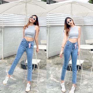 BEMYCHIC กางเกงยีนส์ขาเดฟสียีนส์ skinny jeans CHUU5kg jeans