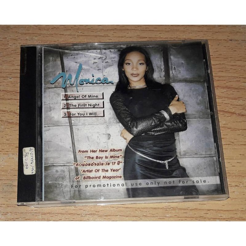 Monica ซีดี Promo CD Single Angle Of Mind & The First Night & For You I Will