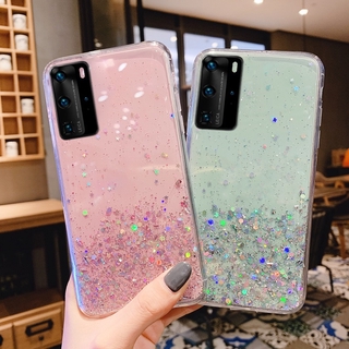 เคสโทรศัพท์มือถือลายกลิตเตอร์สําหรับ Realme 7 I C17 7X7 Pro Narzo 20 Pro