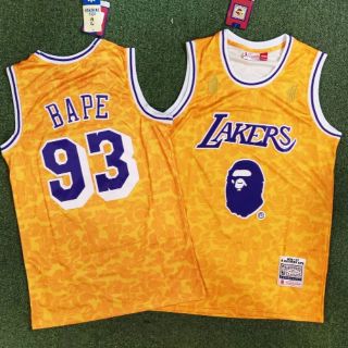 เสื้อบาส B A P E X NBA Swingman 
(งานปัก) No.93